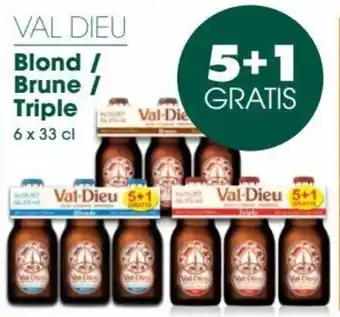 Prik en Tik VAL DIEU Blond / Brune/ Triple 6 x 33 cl aanbieding