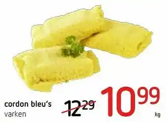 Spar Colruyt Cordon bleu’s varken aanbieding