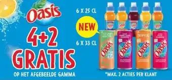 Prik en Tik Oasis 6 X 25 CL NEW 6 X 33 CL *MAX. 2 ACTIES PER KLANT aanbieding