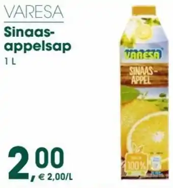 Prik en Tik VARESA Sinaas- appelsap 1 L aanbieding