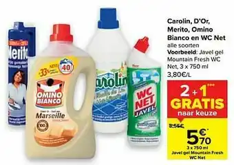 Javel gel mountain fresh wc net