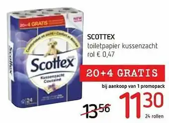 Scottex toiletpapier kussenzacht rol