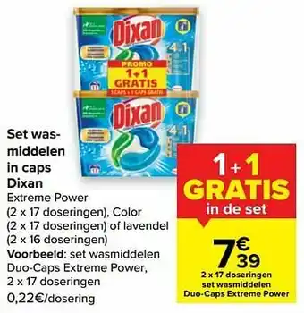 Dixan set wasmiddelen duo-caps extreme power
