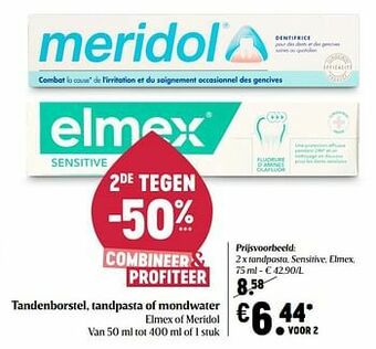 Delhaize Tandpasta sensitive elmex aanbieding