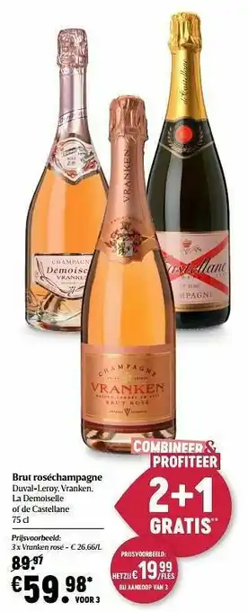 Delhaize Vranken rosé aanbieding