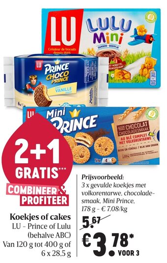 Delhaize Koekjes of cakes aanbieding