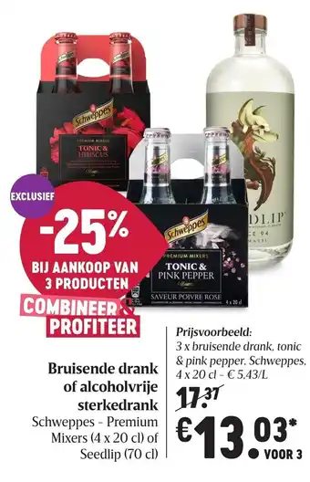 Delhaize Bruisende drank of alcoholvrije sterkedrank aanbieding