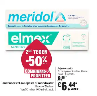 Delhaize Tandenborstel, tandpasta of mondwater aanbieding
