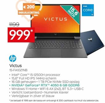 Selexion hp Victus 15-FA1021NB aanbieding