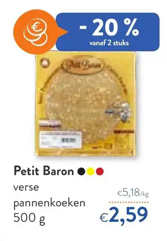 OKay Petit baron verse pannenkoeken 500 gram aanbieding