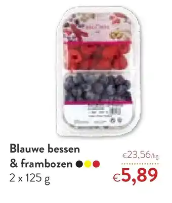 Blauwe bessen & frambozen 2x125 gram