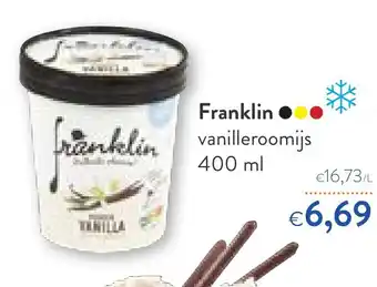 Franklin vanilleroomijs 400 ml
