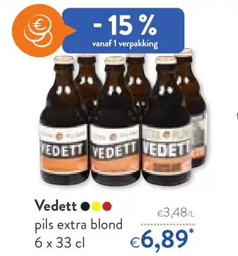 Vedett pil extra blond 6x33 cl