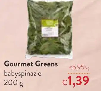OKay Gourmet greens babyspinazie 200 gram aanbieding