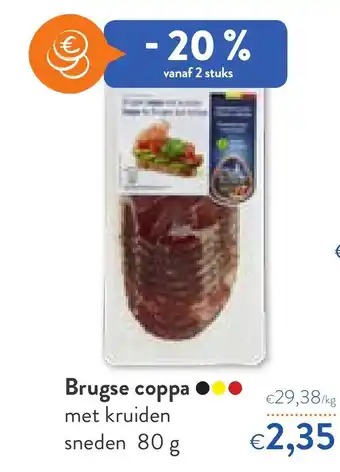 OKay Brugse coppa met kruiden sneden 80 gram aanbieding