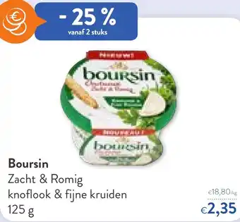 OKay Boursin zacht & roming knoflook & fijne kruiden 125 gram aanbieding
