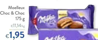 OKay Moelleux choc & choc 175 gram aanbieding