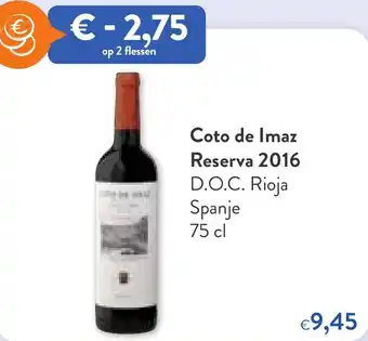 Coto de imaz reserva 2016 75 cl