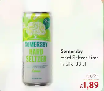 Hard seltzer lime in blik 33 cl