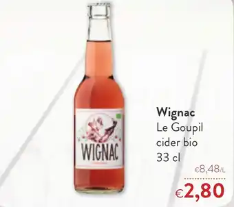 OKay Wignac le goupil cider bio 33 cl aanbieding
