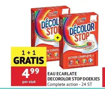 Eau ecarlate decorolor stop doekjes complete action - 24 st