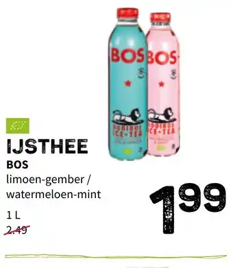 Ijsthee bos limoen-gember / watermeleon-mint 1L