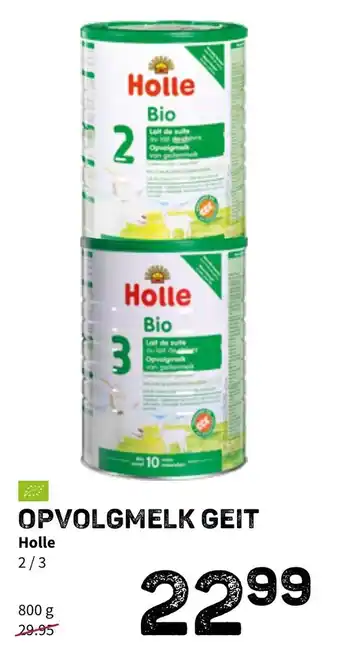 Opvolgmelk geit Holle 800g