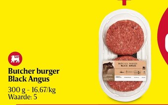 Delhaize Butcher burger Black Angus aanbieding