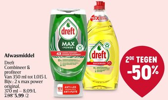 Delhaize Dreft Afwasmiddel aanbieding