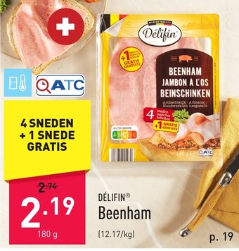 ALDI DÉLIFINⓇ Beenham 180g aanbieding