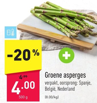Groene asperges 500g