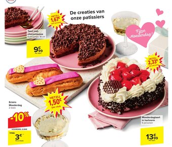 Carrefour Eclairs Moederdag 2 stuks aanbieding