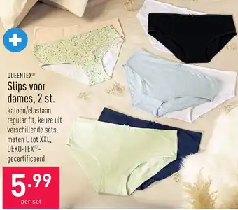 ALDI QUEENTEX® Slips voor dames 2st aanbieding