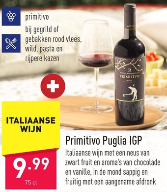 ALDI Primitivo Puglia IGP 75cl aanbieding