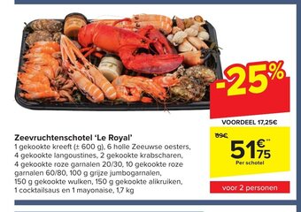 Zeevruchtenschotel 'Le Royal'