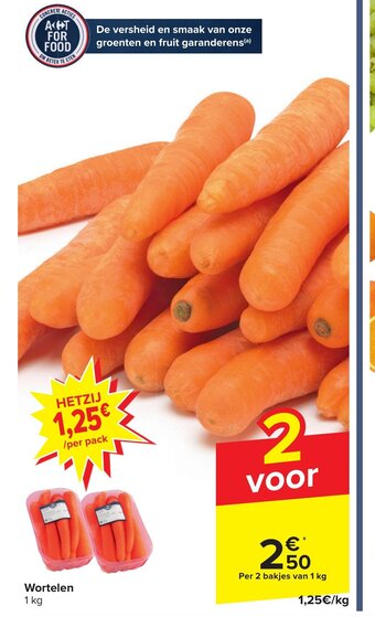 Carrefour Wortelen 1 kg aanbieding