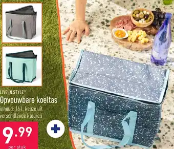 ALDI LIVE IN STYLEⓇ Opvouwbare koeltas aanbieding