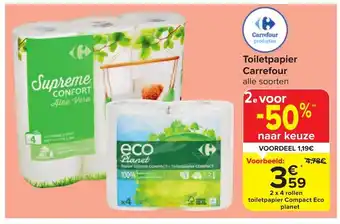 Toiletpapier 2 x 4 rollen
