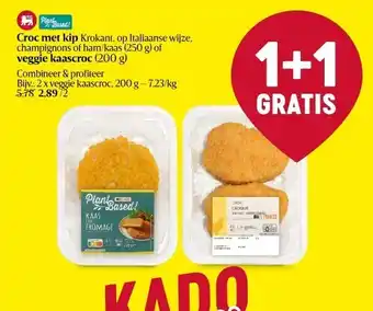Delhaize Croc met kip krokant, op italiaanse wijze aanbieding