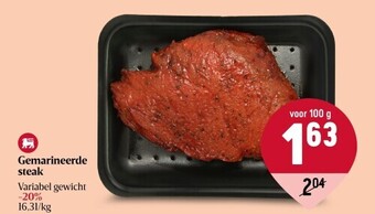 Delhaize Gemarineerde steak aanbieding