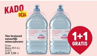 Delhaize Niet bruisend natuurlijk mineraalwater aanbieding