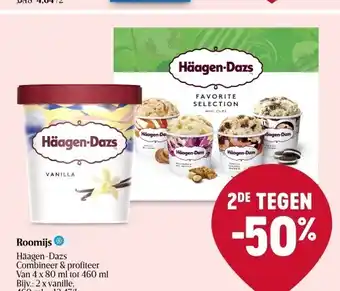 Delhaize Roomijs häagen-dazs combineer & profiteer aanbieding