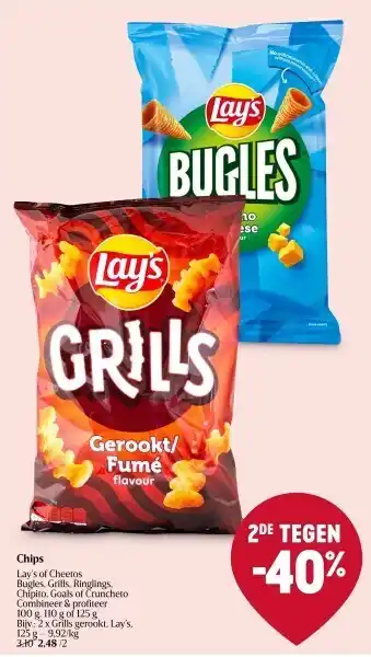 Delhaize Chips lay’s of cheetos aanbieding