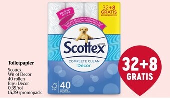 Delhaize Toiletpapier scottex aanbieding