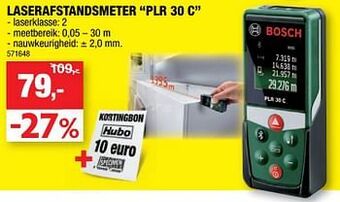 Hubo Bosch laserafstandsmeter plr 30 c aanbieding