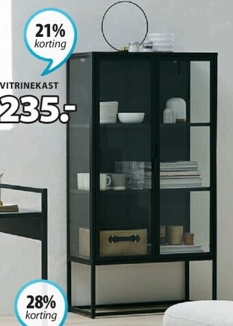 Jysk Vitrinekast aanbieding