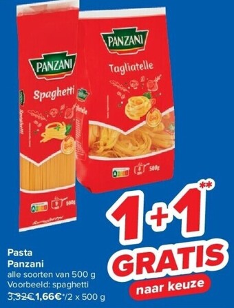 Carrefour Pasta panzani aanbieding