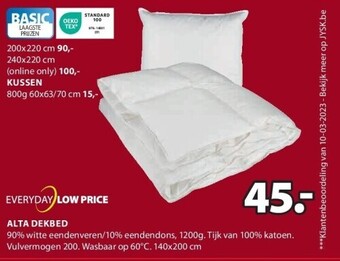 Jysk Alta dekbed aanbieding