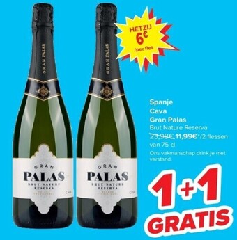 Carrefour Spanje cava gran palas aanbieding