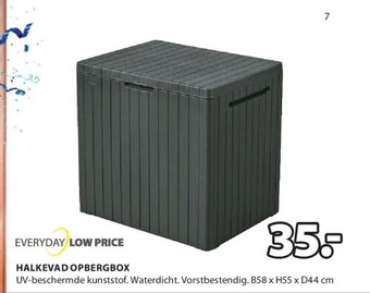 Jysk Halkevad opbergbox aanbieding